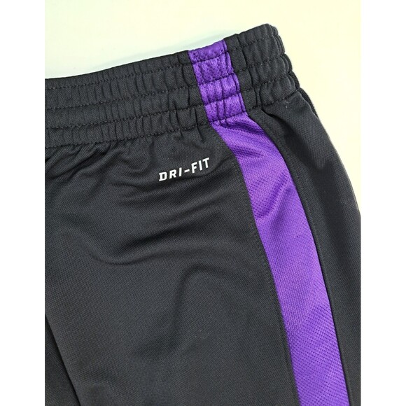 Nike Men's XL Elite THERMA-FIT Basketball Training Gym Pants Black Purple - Picture 9 of 12